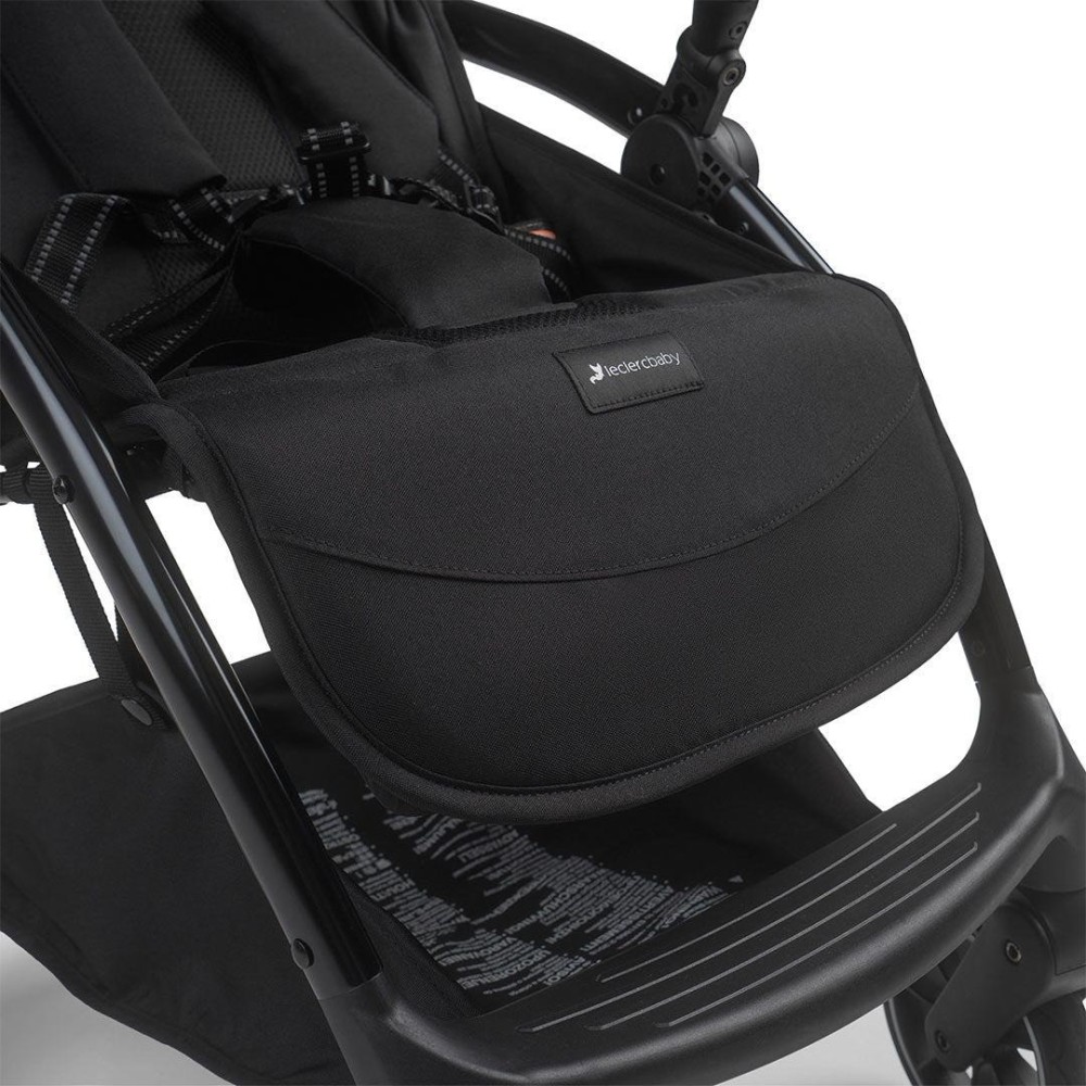 Leclerc Baby Influencer Air - wózek spacerowy / spacerówka do samolotu • Piano Black