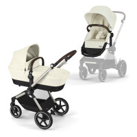 Cybex Eos Lux TPE - wózek wielofunkcyjny 2w1/ kubełkowe siedzisko • Seashell Beige Cybex Eos Lux TPE - wózek wielofunkcyjny 2w1/ kubełkowe siedzisko • Seashell Beige