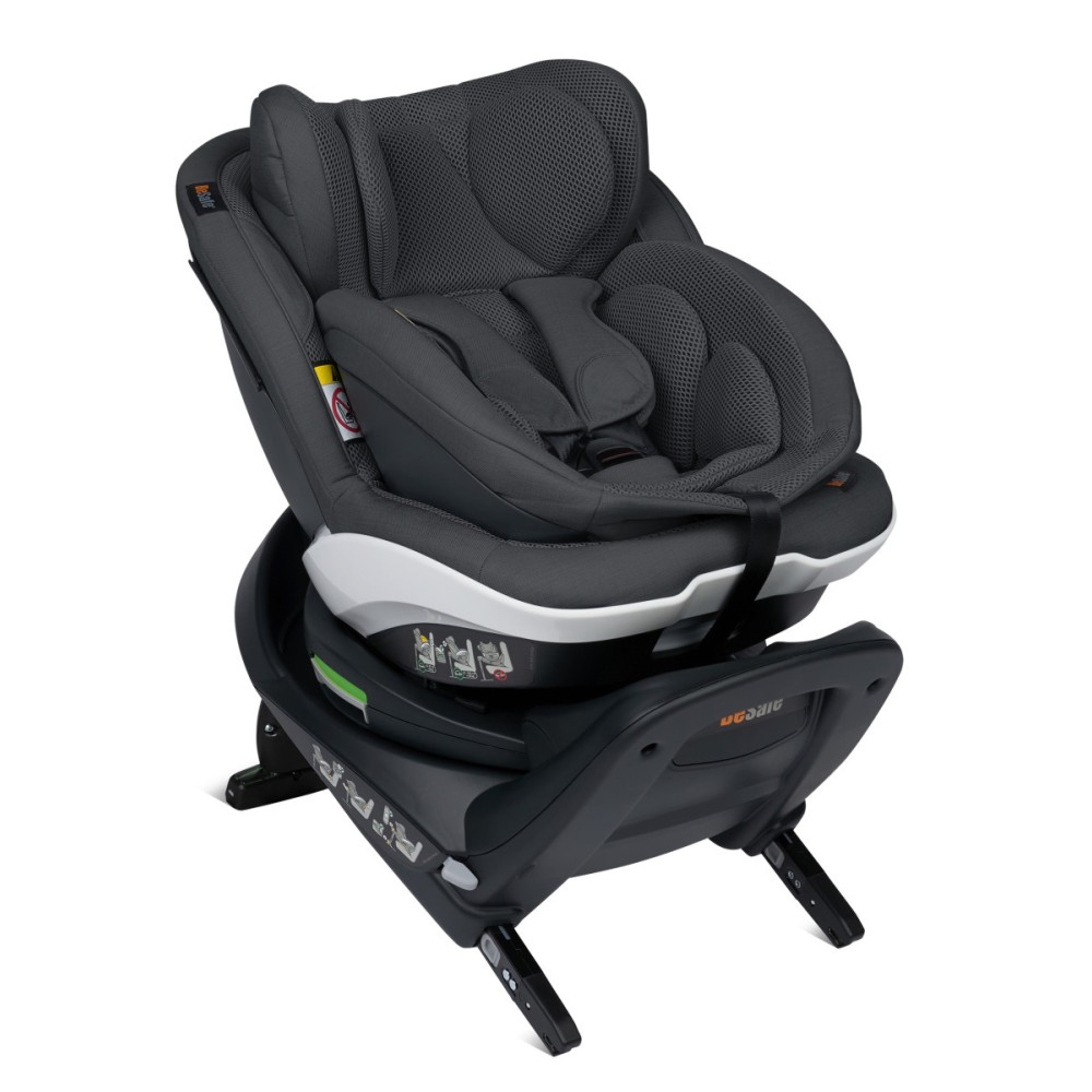 BeSafe iZi Twist B i-Size поворотне дитяче автокрісло 180°, тільки проти руху (від народження - до 4-х років, 40 - 105 см) • Antracyt Mesh