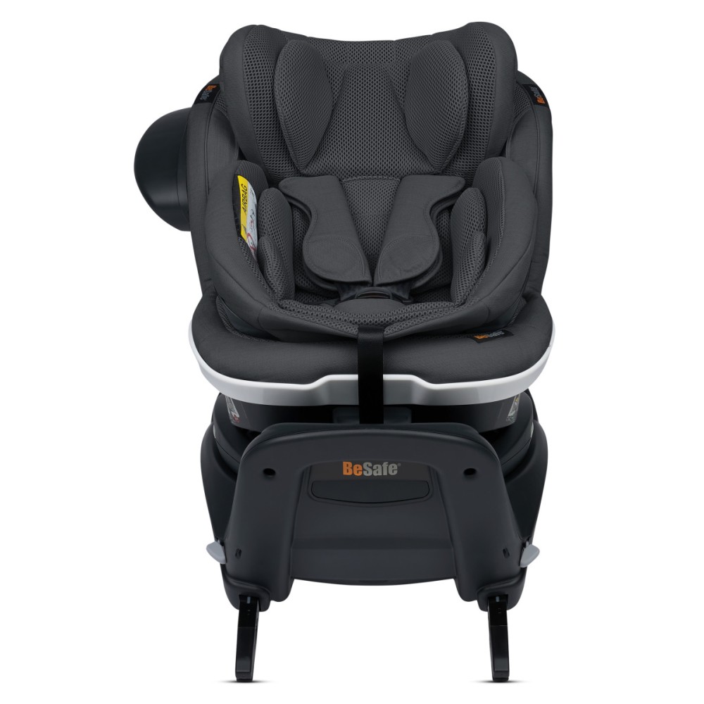 BeSafe iZi Twist B i-Size поворотне дитяче автокрісло 180°, тільки проти руху (від народження - до 4-х років, 40 - 105 см) • Antracyt Mesh