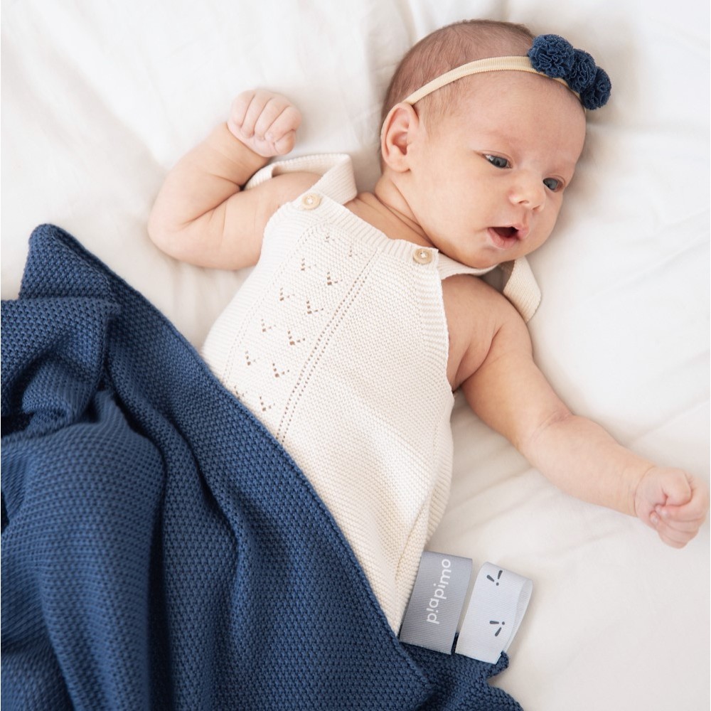 Piapimo дитяча ковдра бамбукова, колекція HandyBlanky (80 x 100 см) • Темно-синій