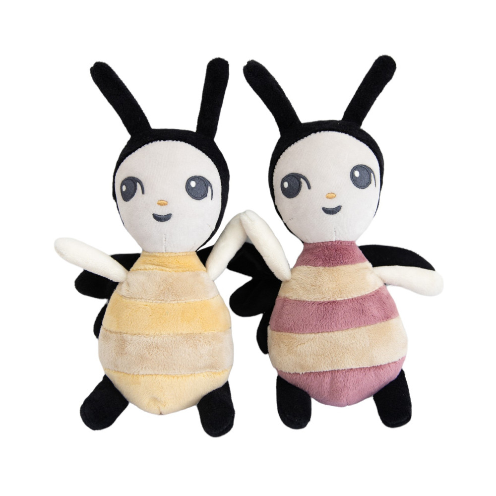 Piapimo м'яка іграшка для немовляти Бджілка, колекція CuddlyBee (розмір M) • Рожевий Piapimo м'яка іграшка для немовляти Бджілка, колекція CuddlyBee (розмір M) • Рожевий