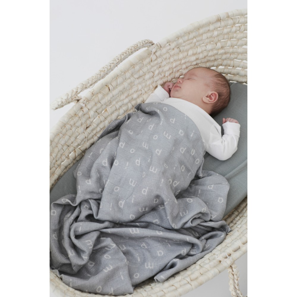 Piapimo пелюшка бамбукова, колекція RestNess (70 x 100 см) • Темно-сірий та пісочний