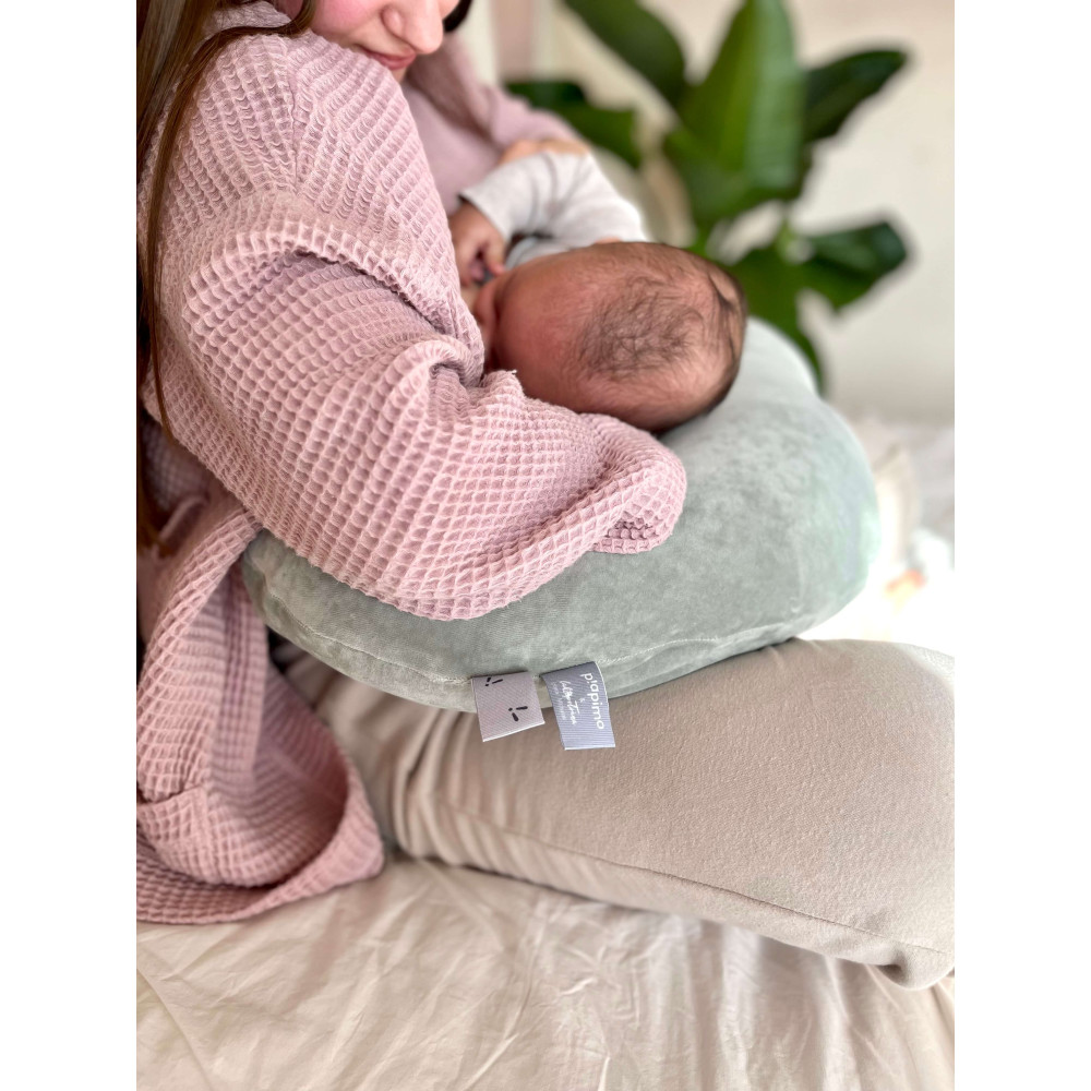 Piapimo подушка для годування з водонепроникною вставкою • Сіро-зелений