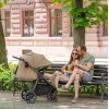 Carrello Bravo SL 2025 Deluxe CRL-5520 - wózek spacerowy na każdą porę roku / spacerówka z dużymi kołami, rączka z regulacją wysokości, łatwe składanie wózka • Eclipse Black