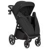 Carrello Bravo SL 2025 Deluxe CRL-5520 - wózek spacerowy na każdą porę roku / spacerówka z dużymi kołami, rączka z regulacją wysokości, łatwe składanie wózka • Eclipse Black