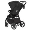 Carrello Bravo SL 2025 Deluxe CRL-5520 - wózek spacerowy na każdą porę roku / spacerówka z dużymi kołami, rączka z regulacją wysokości, łatwe składanie wózka • Eclipse Black