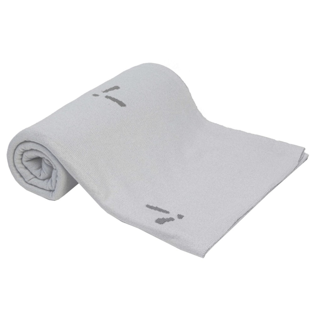 Piapimo бавовняна ковдра для новонародженого (80 x 100 см) • Сірий
