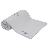 Piapimo - kocyk bawełniany dla noworodka (80x100 cm) • Szary