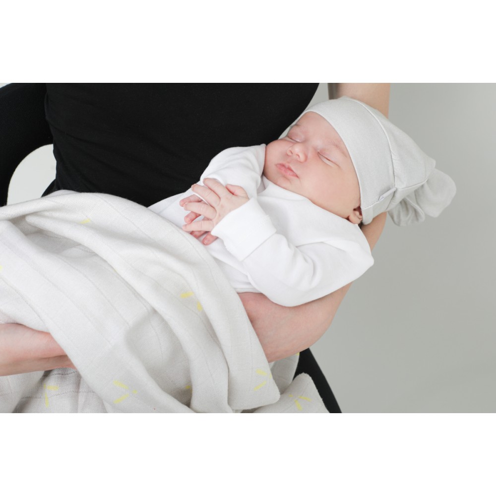 Piapimo шапочка для новонароджених розмір 0-1 міс • Пісочний