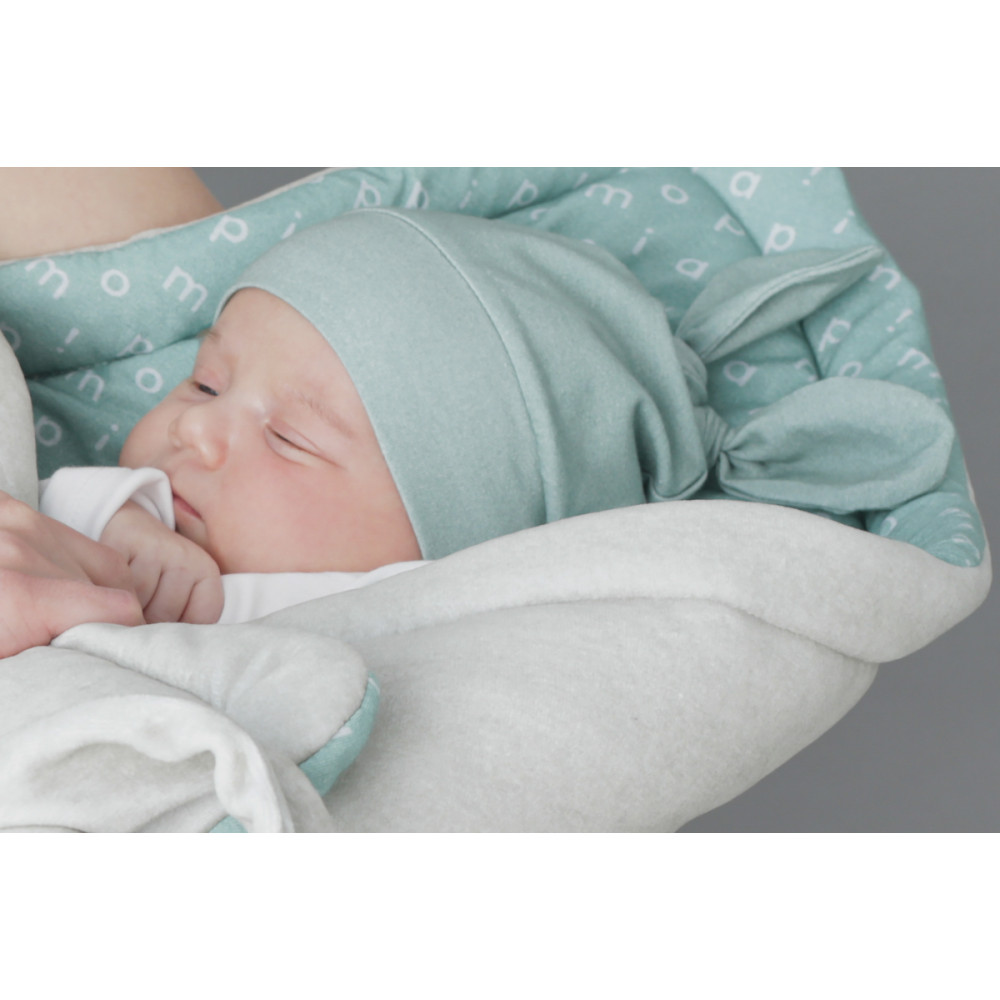Piapimo - czapeczka bawełniana rozmiar 1-3 mc • Zielony Piapimo - czapeczka bawełniana rozmiar 1-3 mc • Zielony