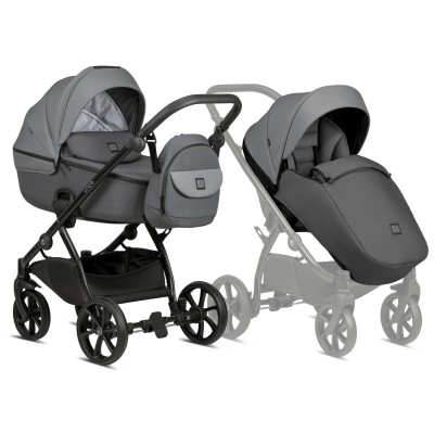 Tutis UNO 5+ - wózek wielofunkcyjny 2w1 • 022 Grey