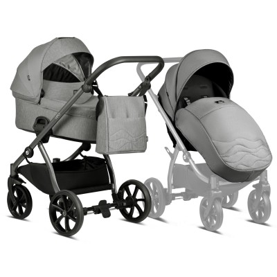 Tutis Leo - wózek wielofunkcyjny 2w1 • 108 Grey