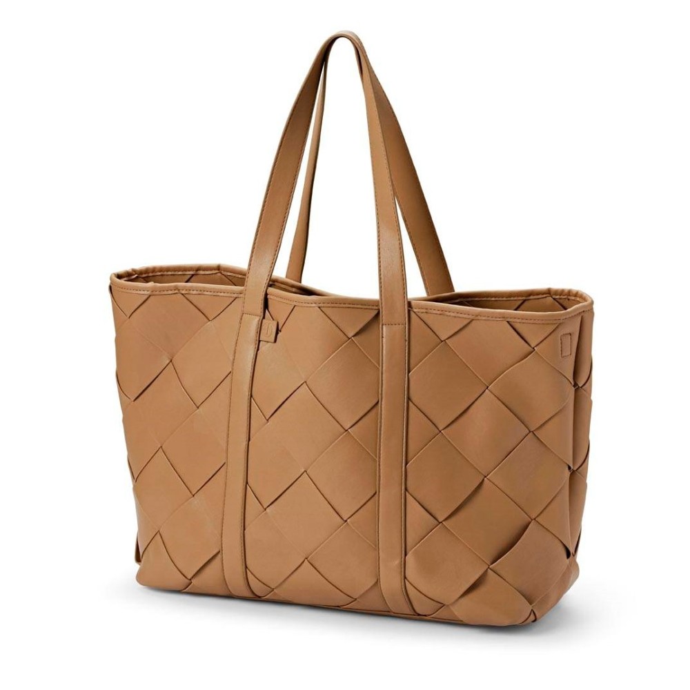 Elodie Details - torba dla mamy Braided Leather • Caramel Brown