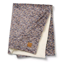 Elodie Details - kocyk polarowy dla niemowlaka Pearl Velvet (75 x 100 cm) • Blue Garden