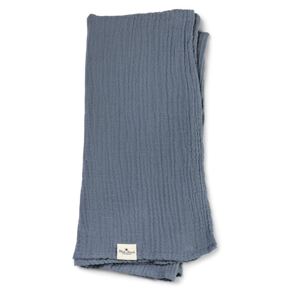 Elodie Details - kocyk bambusowy dla noworodka (80 x 80 cm) • Tender Blue