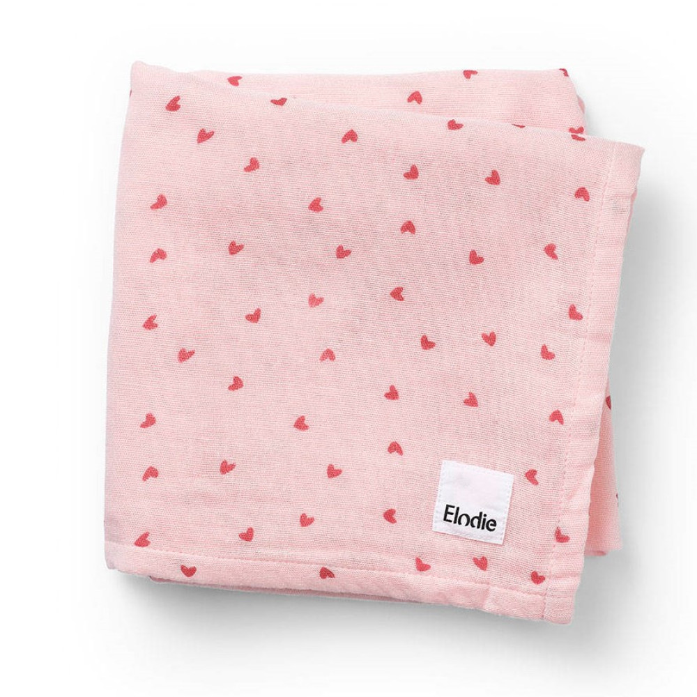 Elodie Details - бамбукова ковдра для новонародженого (80 x 80 см) • Sweethearts