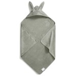 Elodie Details - ręcznik z kapturkiem (80 x 80 cm) • Mineral Green Bunny
