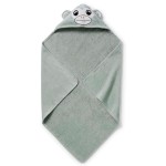 Elodie Details - ręcznik z kapturkiem (80 x 80 cm) • Pebble Green