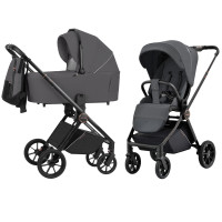 Carrello Ultra CRL-6525 - lekki wózek wielofunkcyjny 2w1 z kompaktowym składaniem, całoroczny • Sonic Grey