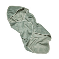 Leander - ręcznik z kapturem dla niemowląt, bawełna organiczna frotte (80 x 80 cm) • Zielony Leander - ręcznik z kapturem dla niemowląt, bawełna organiczna frotte (80 x 80 cm) • Zielony