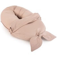 Poofi Nest - універсальна подушка для вагітних, для годування, кокон для немовлят (163x27 см) • Nugat
