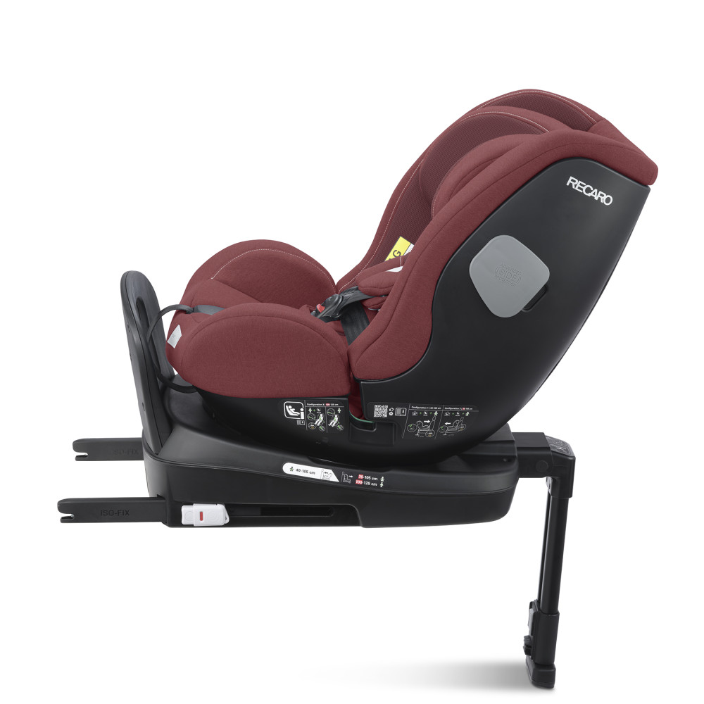 Recaro Salia 125 - obrotowy fotelik samochodowy (40 - 125cm / 0 - 7lat) • Iron Red