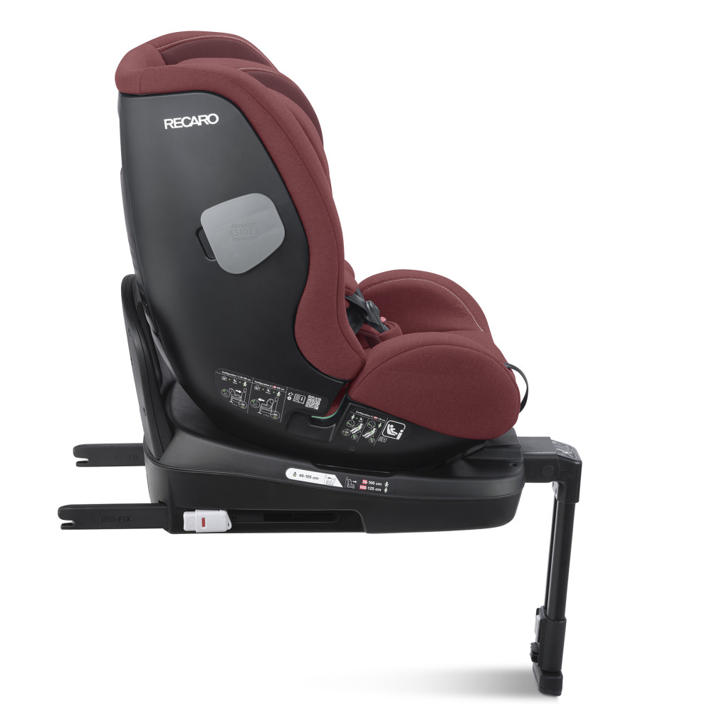 Recaro Salia 125 - obrotowy fotelik samochodowy (40 - 125cm / 0 - 7lat) • Iron Red