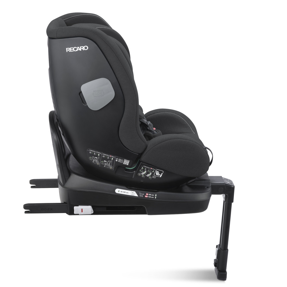 Recaro Salia 125 - поворотне дитяче автокрісло (40 - 125 см, 0 - 7 років) • Fibre Black