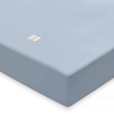 Yosoy  Blue Wave - prześcieradło organic do łóżeczka (120 x 60 cm) • Niebieski