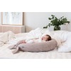 Poofi Nest - універсальна подушка для вагітних, для годування, кокон для немовлят (163x27 см) • Шоколад
