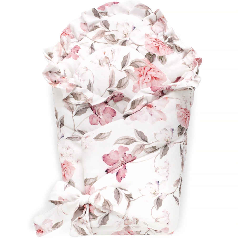 Yosoy - конверт-ковдра для новорожденного BOHO FLOWERS PINK (75 x 75 cm) • Рожеві квіти 