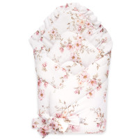 Yosoy - rożek niemowlęcy 100% cv bambus WILD ROSE (75 x 75 cm) • Dzikie róże