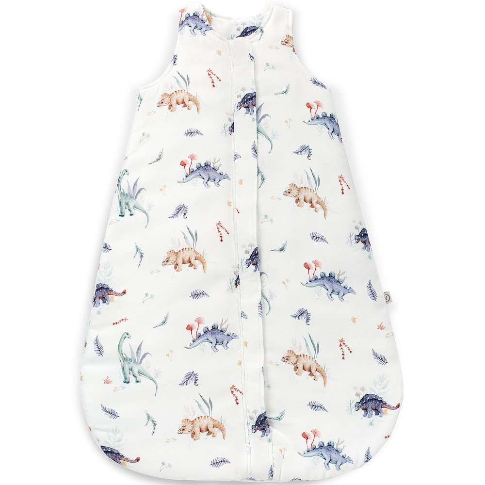 Yosoy - спальний мішок для немовлят, 2.5 TOG (0-6 місяців) еко сатин DINOS • Динозаври
