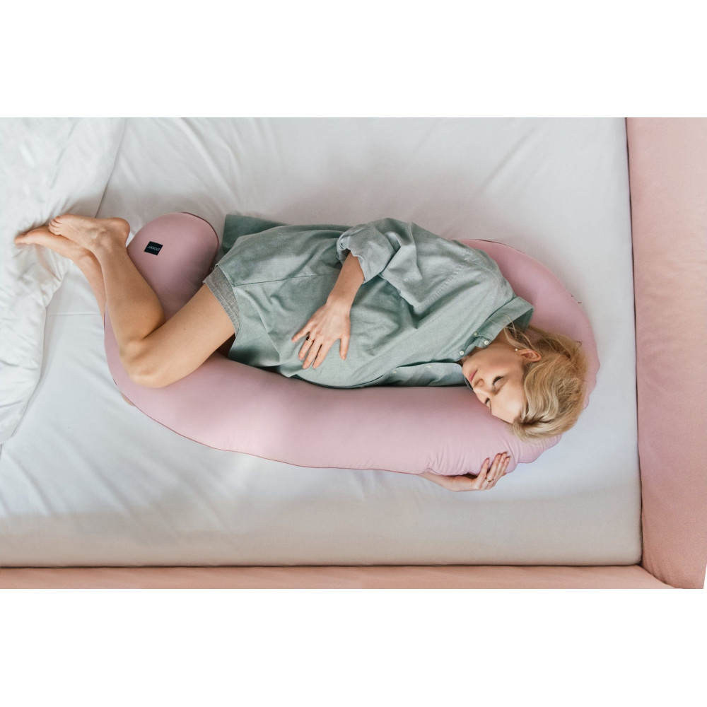 Poofi Organic - подушка для вагітних (120x60 см) • Півонія