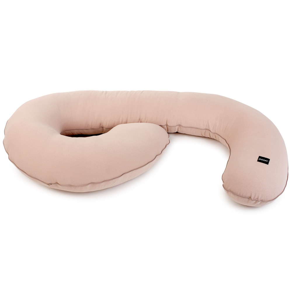 Poofi Organic - подушка для вагітних (120x60 см) • Nugat