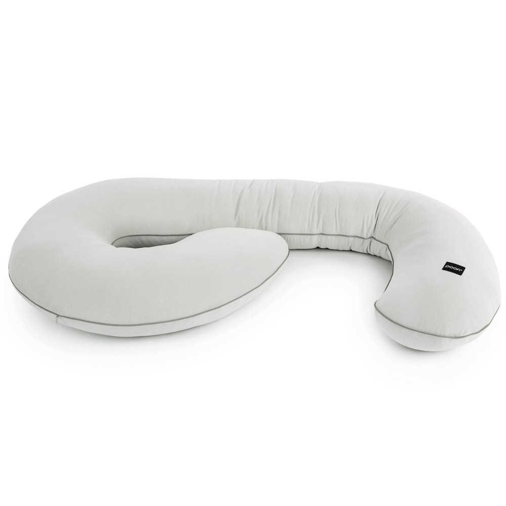 Poofi Organic - подушка для вагітних (120x60 см) • Світло-сірий