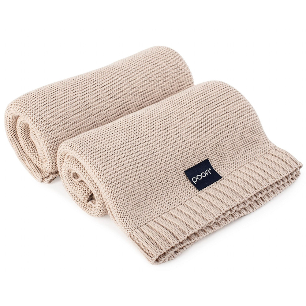 Poofi Pure - дитяча бамбукова ковдра (80x100 см) • Капучіно