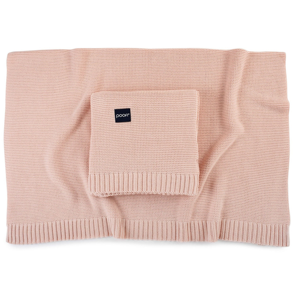 Poofi Pure - дитяча бамбукова ковдра (80x100 см) • Персиковий