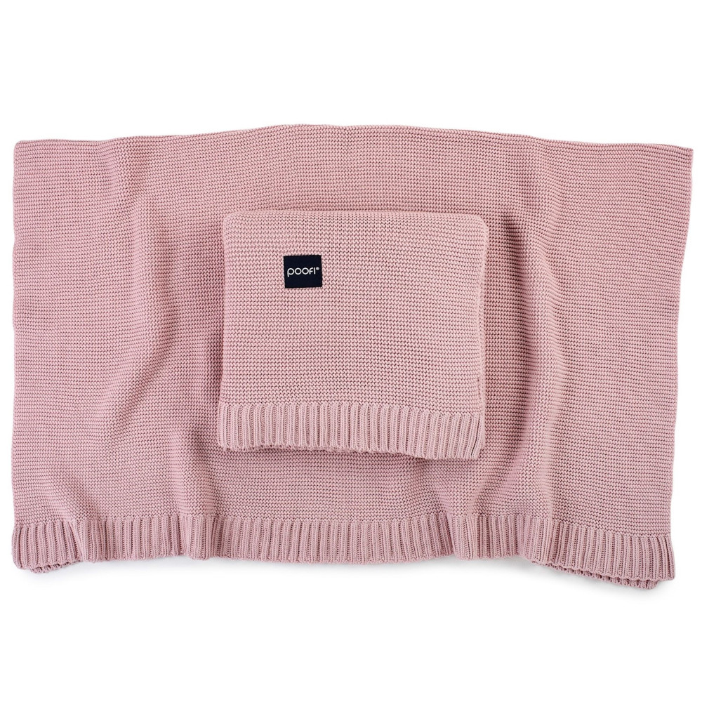 Poofi Pure - дитяча бамбукова ковдра (80x100 см) • Рожевий