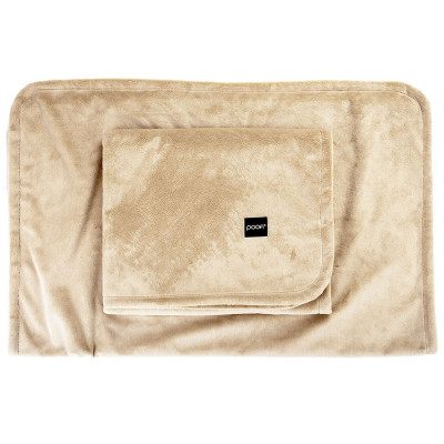 Poofi Minky - kocyk dziecięcy dwustronny (75x95 cm) • Piasek pustyni