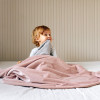 Poofi Minky - двостороння дитяча ковдра з флісу (75x95 см) • Пудрово-рожевий