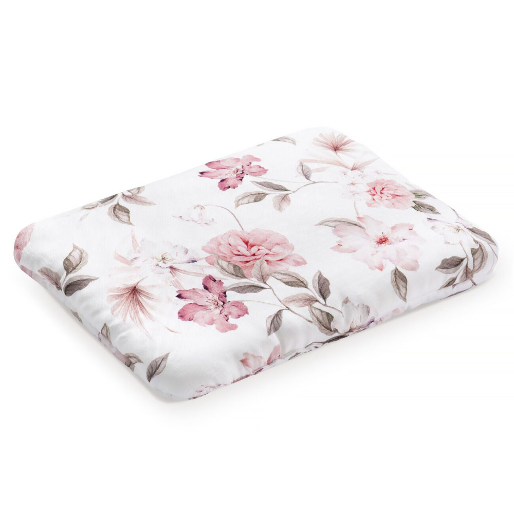 Yosoy - poduszka bambusowa (40 x 30 cm) • Boho Flowers Pink