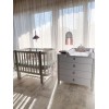 Veres Monaco - łóżeczko dziecięce z opuszczanym bokiem (120x60 cm) • White Grey
