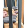 Veres Monaco - łóżeczko dziecięce z opuszczanym bokiem (120x60 cm) • Anthracite Natural