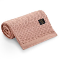 Yosoy CLOVER - koc bambusowy (100 x 80 cm) • Sunrise Pink