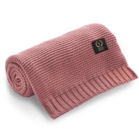 Yosoy FRENCH - kocyk bawełniano-bambusowy (100 x 80 cm) • Ciemny Brudny Róż