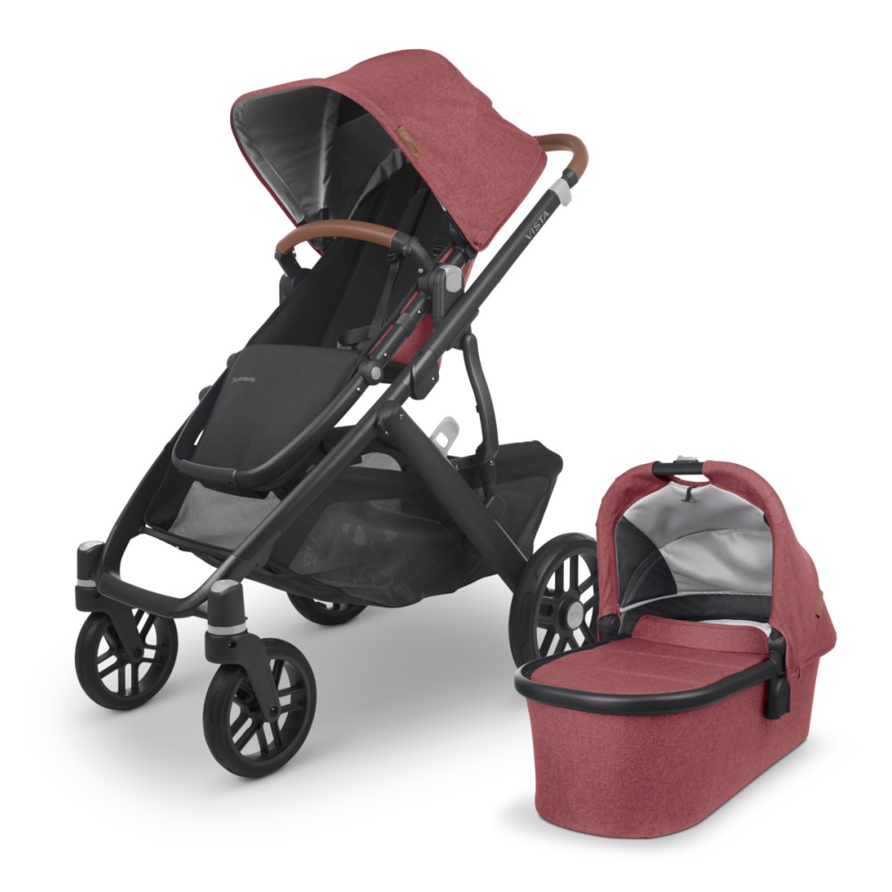 UPPAbaby Vista V2 - wózek wielofunkcyjny 2w1 z opcją rok po roku i dla bliźniąt • Lucy