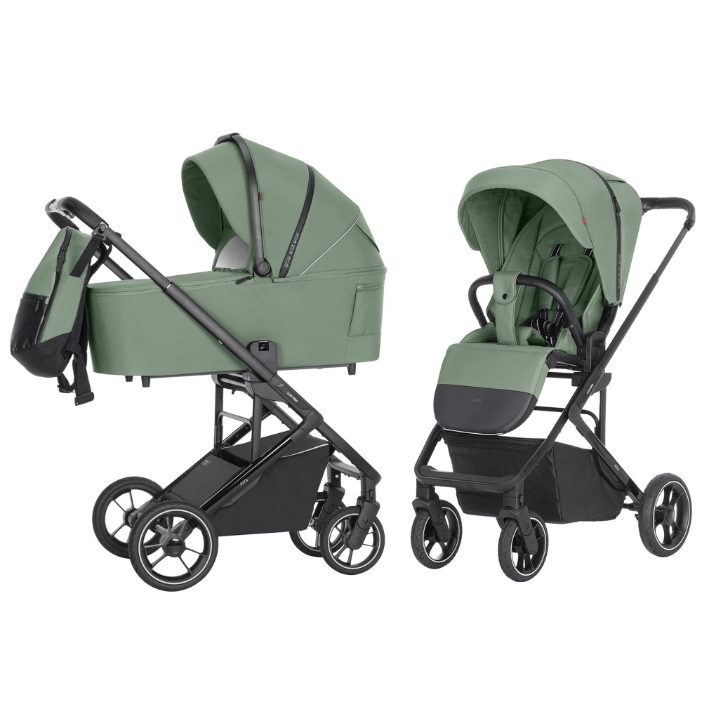 Carrello Alfa/w 2023 CRL-6507 - дитяча коляска 2в1 • Sea Green