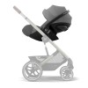 Cybex Cloud G - rozkładany, obrotowy fotelik samochodowy dla niemowląt, nosidełko (40 - 87 cm) • Lava Grey Plus